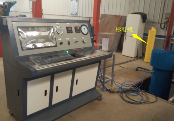 鋼瓶外測法水壓測試臺(tái)